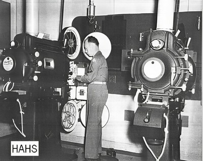 Camp Shelby projection room