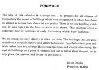David Sheley foreward, 1980