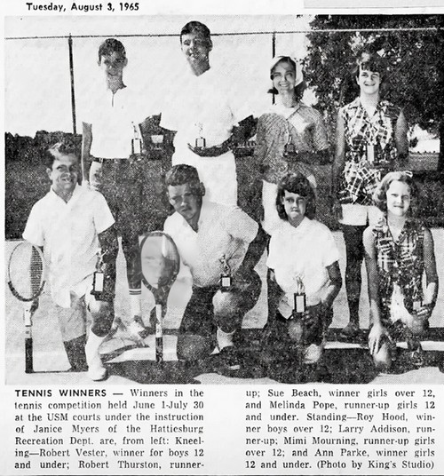 Tennis players posing