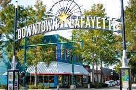 Lafayette, Louisiana downtown sign
