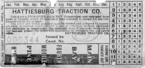 Trolley ticket