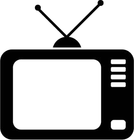 A television with rabbit ears